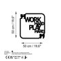 Wallity Work Hard Play Hard Escultura de Pared Negra